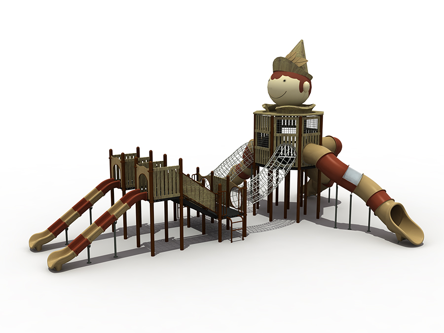 Outdoor Children Puppet Castle Kids Playground for Adventure WD-15070200