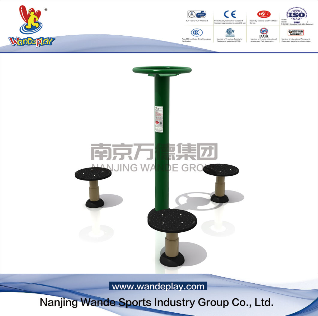 Galvanized Outdoor Fitness Equipment with Waist Twister Wd-2002chg