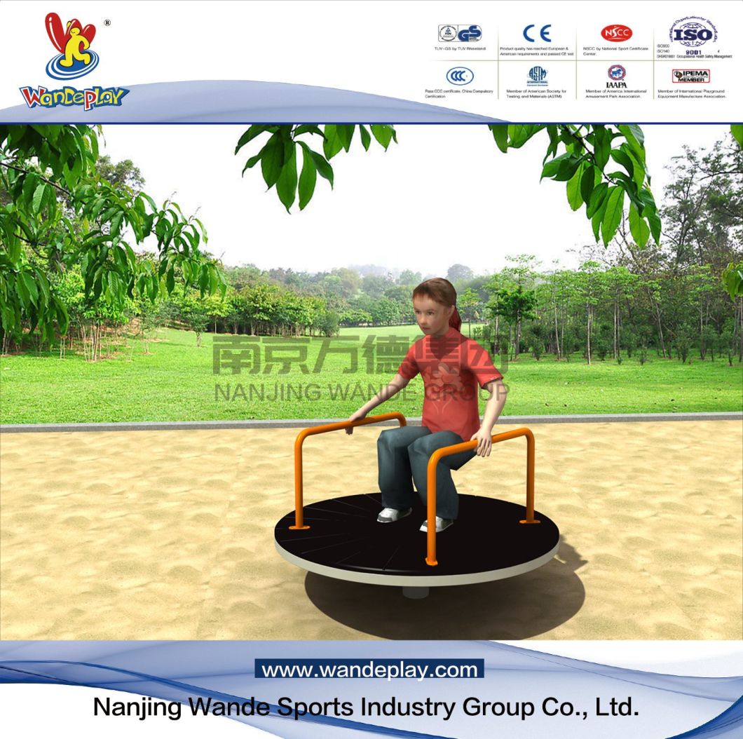 Single Turntable of Outdoor Playground for Children with Wd-050415