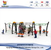 Outdoor Playground Rope Climbing Net with Plastic Slide