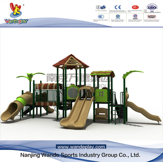 Outdoor Treehouse Playsets with Slide for Backyard