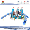 Amusement Park Children Outdoor Customized Playset with Tunnel Slide