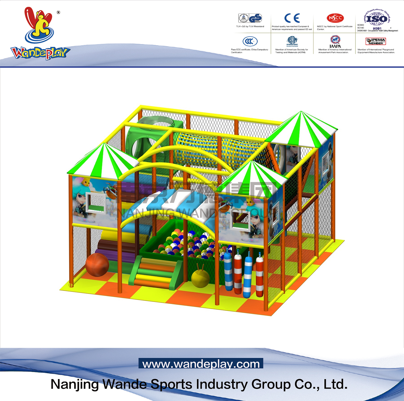 Castle Adventure Indoor Playground in Shopping Mall for Children