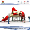 Outdoor Aircraft Playset with Slide in Backyard