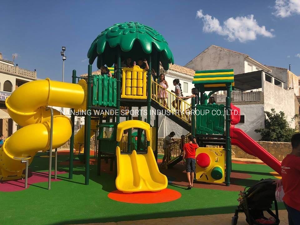 Wandeplay Wooden and PE Series Amusement Park Children Outdoor Playground Equipment with Wd-Bc204