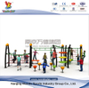 Outdoor Climbing Frame Rope Net with Plastic Slide