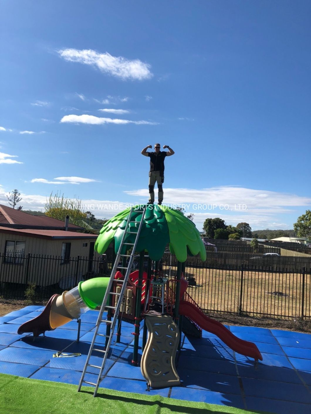 Wandeplay 2019 Outdoor Playground Rope Climbing Seris Children Amusement Park Playground Equipment with Wd-QS004c