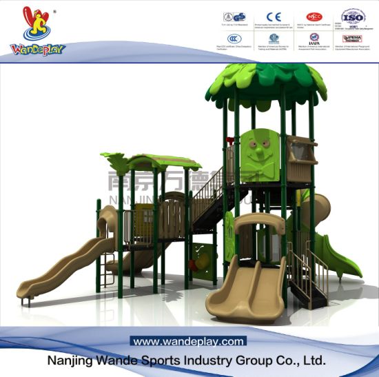 Outdoor Tree House Playset for Youth with Slide