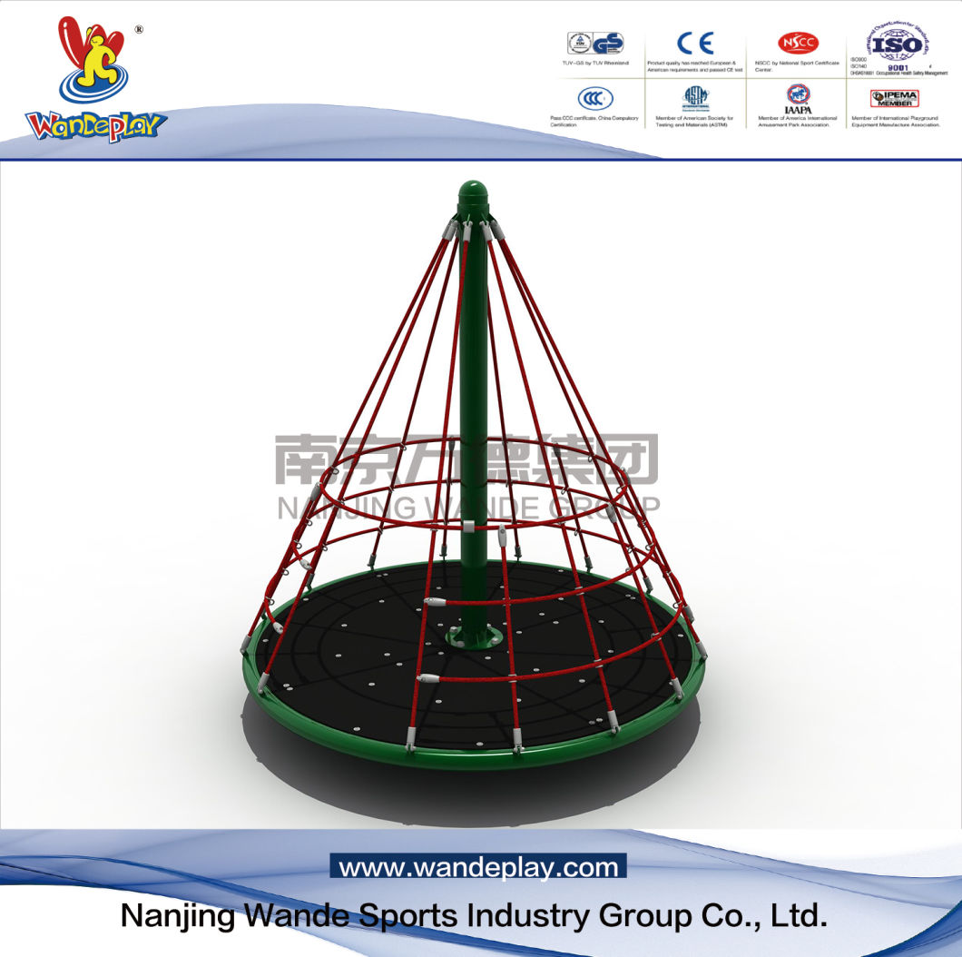 High Quality Pyramid Turntable for Kids Outdoor Playground Equipment with Wd-050416