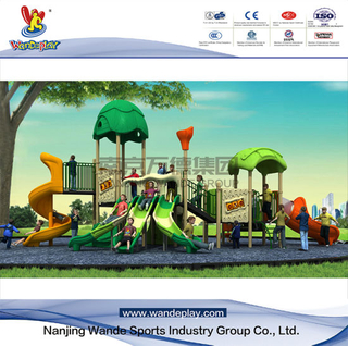 Outdoor Treehouse Playsets with Slide for Toddler in The Park