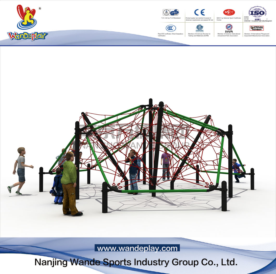 Wandeplay 2019 Outdoor Playground Rope Climbing Seris Children Amusement Park Playground Equipment with Wd-QS004c
