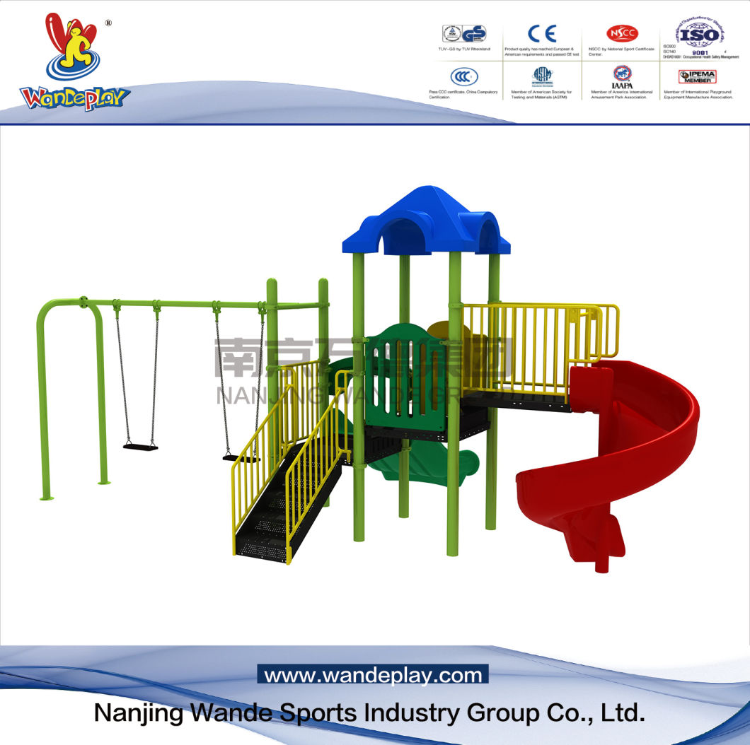 Wandeplay Swing Combination Amusement Park Children Outdoor Playground Equipment with Wd-Zd022