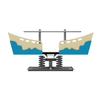  Outdoor Rocking Boat Sea Wave Playground Shake Rider Playsets Amusement Park Equipment