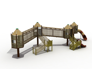 Outdoor Children Wooden House Club Playground