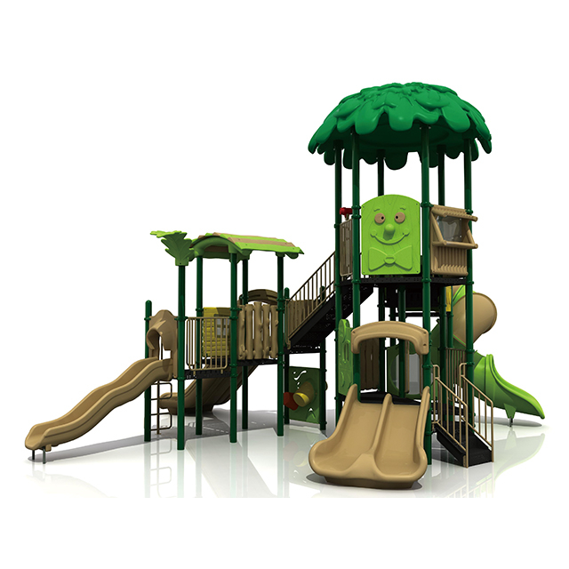 Children Outdoor Forest Playground With Slide Equipment for Amusement Park