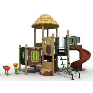Outdoor Cottage Silde Playground Equipment for Kids
