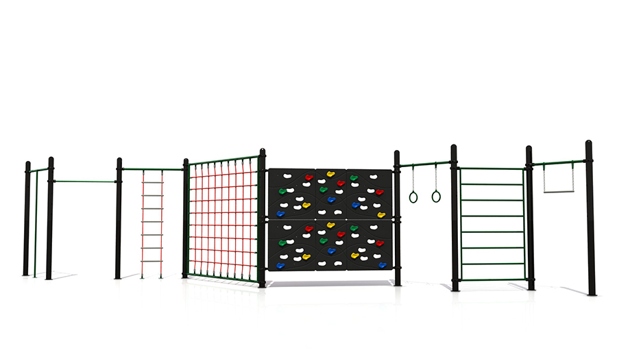 Outdoor Straight Rope Net Climbing Wall Playground for Exercise WD-QS010-03101000 (1)