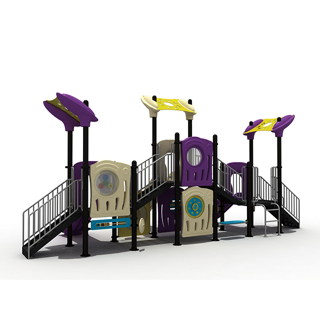 Plastic Modern Park Kids Outdoor Playground Slide Equipment