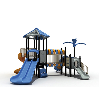 Children Outdoor Playground Forest Slide Playset for School