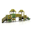 Customized Kindergarten Outdoor Plastic Playground Slide Playset for Children