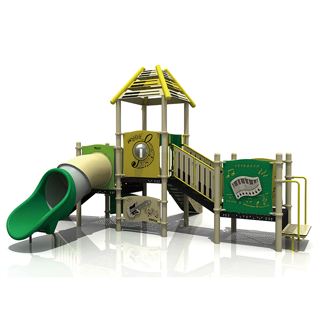 What is outdoor playground equipment surface material?