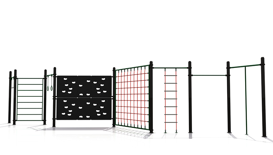 Outdoor Straight Rope Net Climbing Wall Playground for Exercise WD-QS010-03101000 (2)