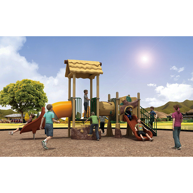 Outdoor Park Cottage Silde Playground Equipment for Kids