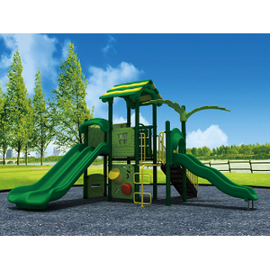 Outdoor Forest Playground With Slide Playset for Amusement Park