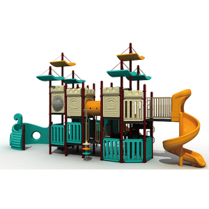 New Amusement Park Outdoor Pirate Ship Playground Slide Equipment for Kid