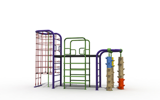 Primary School Outdoor Teenager Plastic Playground Climbing Playset 