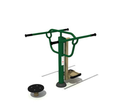 How is outdoor fitness equipment installed?