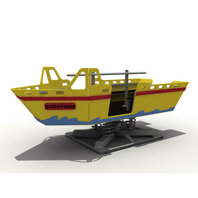 Amusement Park Outdoor Sea Wave Rocking Boat Playground Shake Rider Playset Equipment