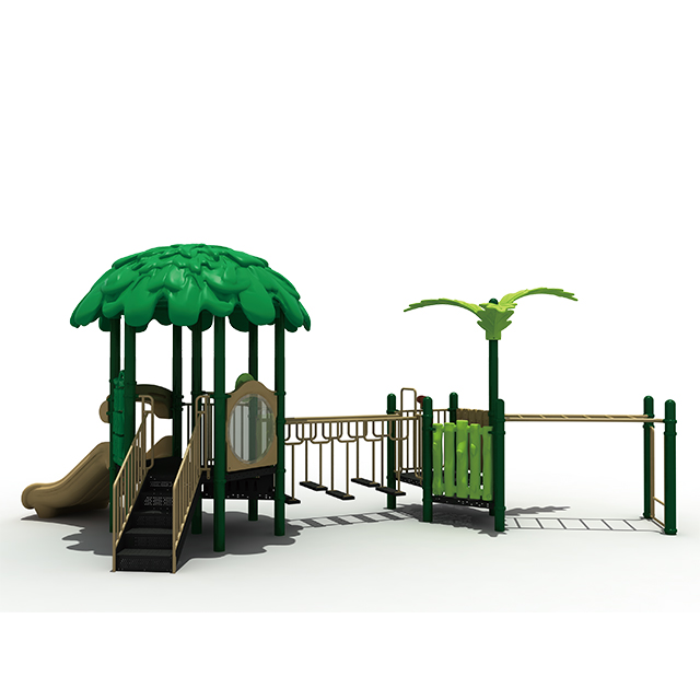 Preschool Kids Forest Playground With Slide Outdoor Playset for Park