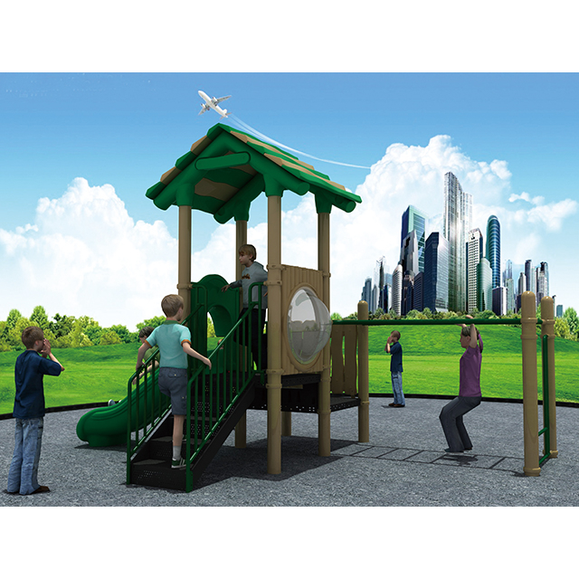 Amusement Park Forest Playground With Slide Outdoor Playset for Kids