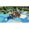 Amusement Park Kid Playground Wooden Pirate Ship Playset for Toddler