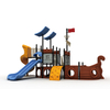 Commercial Kids Outdoor Large Plastic Pirate Ship Playground Equipment for Park