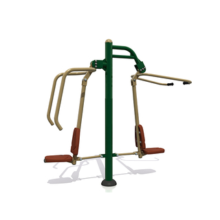 Combi Pull Down Challenger & Power Push Outdoor Fitness Equipment For Adults