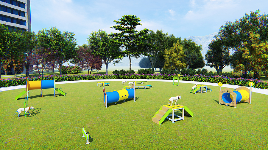 Outdoor Dog Training Equipment Pet Sports and Games Park