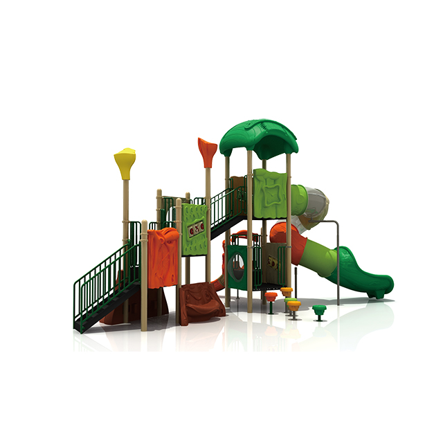 Amusement Park Children Outdoor Plastic Forest Playground Slide Equipment