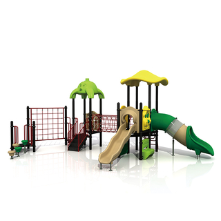 Preschool Children Forest Playground With Slide Playset Outdoor Equipment for Park