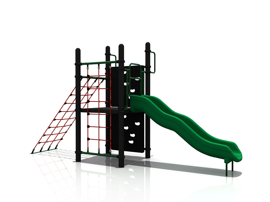 Outdoor Child Rope Net Climbing Playground with Slide And Rock Climbing WD-QS006-03100600 (2)