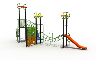 Amusement Park Outdoor Plastic Rock Climbing Wall Playground Playset for Children