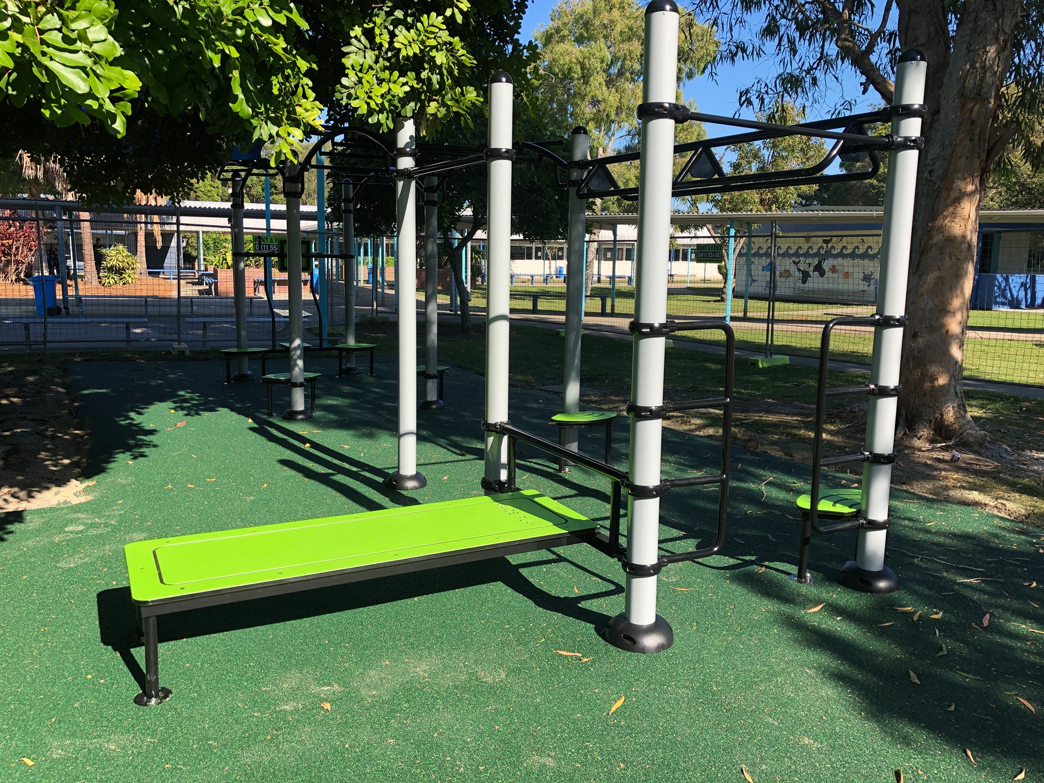 What are the precautions when installing outdoor fitness equipment?