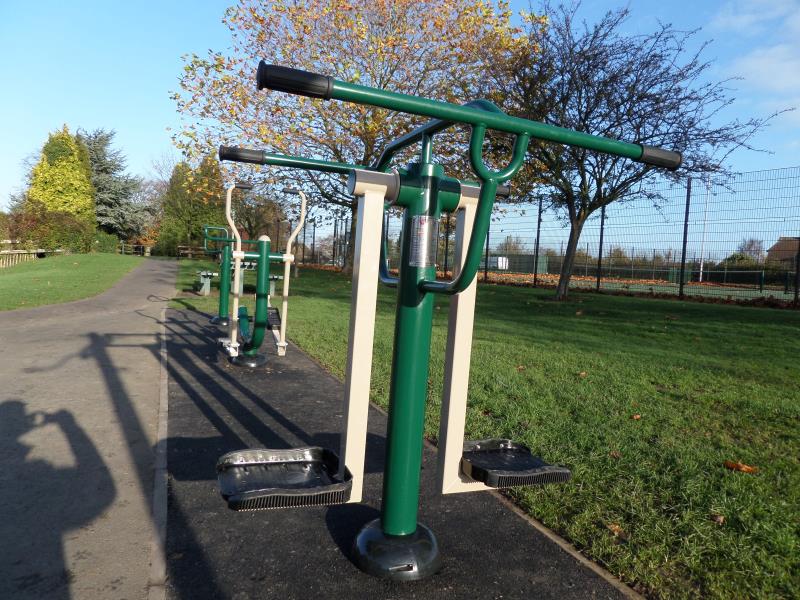 Where can outdoor fitness equipment be applied?