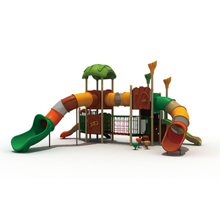School Kids Outdoor Forest Playground Equipment with Slide