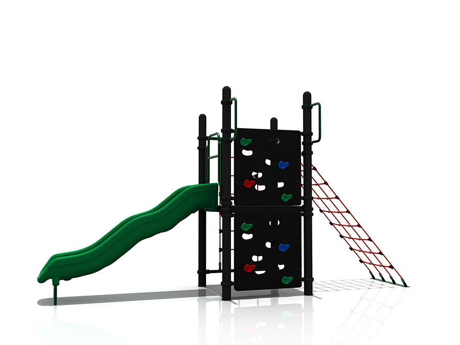 Outdoor Child Rope Net Climbing Playground with Slide And Rock Climbing WD-QS006-03100600 (1)