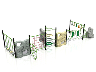 Outdoor Kids Playground Rock Climbing Rope Playset for Adventure Park