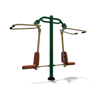 Double Pull Down Challenger Outdoor Fitness Equipment For Adults