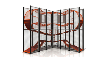 Amusement Park Outdoor Cage Climbing Playground Kit for Kids 